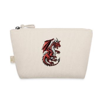 Dragon vintage rampant - Trousse biologique - nature - Devant