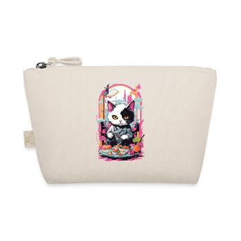 Kawaii Sushi Cat Pastel Goth Japan Style - Organic Pouch - nature - Front
