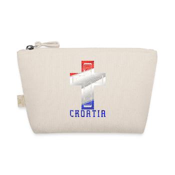 Croatie Croix drapeau patriotisme Vintage Gloire cheveux - Trousse biologique - nature - Devant