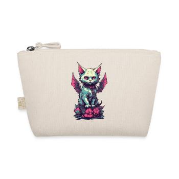 Goth Cat Vampire Demons Aesthetic - Organic Pouch - nature - Front