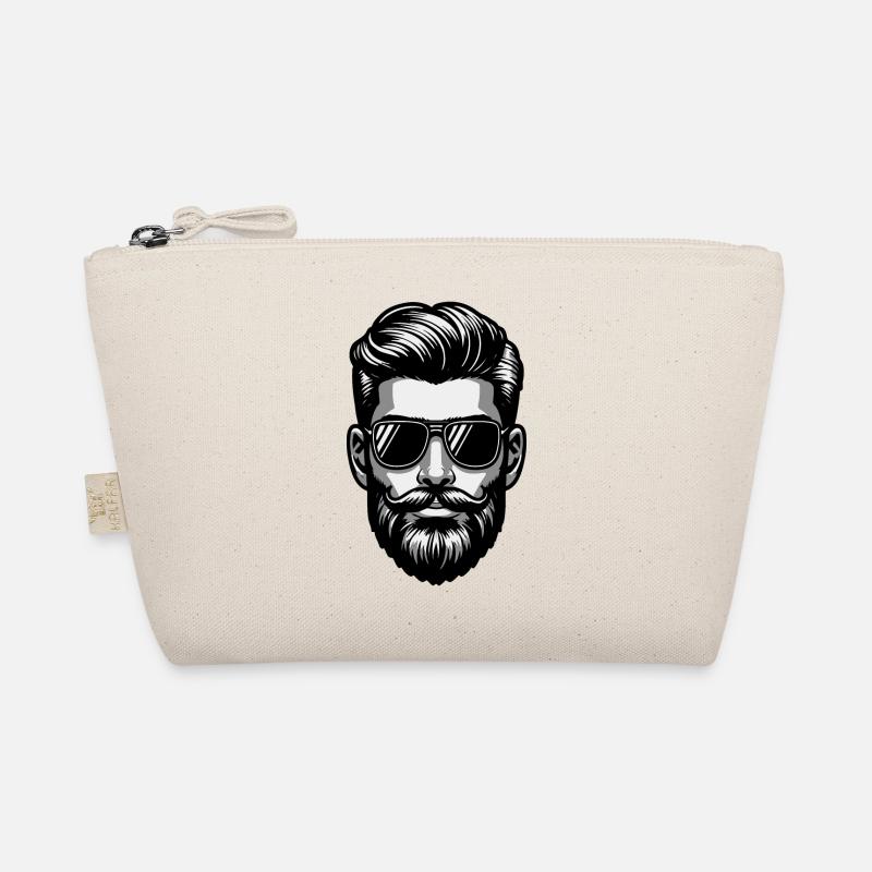 Stylish and trendy man with a beard Organic Pouch