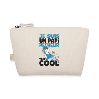papi pêcheur trop cool humour papy grandpère - Trousse biologique - nature - Devant
