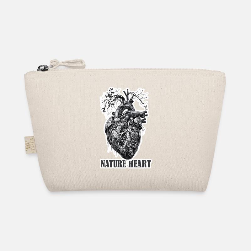 Nature Heart Heart with Root Tree Organic Pouch