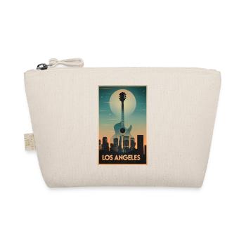 Poster poster design guitar and Los Angeles - Organic Pouch - nature - Front