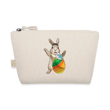 Osterhase Ostern Reinigung - Bio-Täschchen - Natur - Vorne