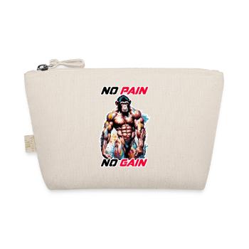 Bodybuilder / Sports / Fitness / Monkey / Muscles - Organic Pouch - nature - Front
