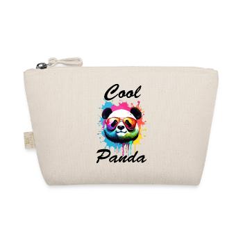 Panda / Tier / Zoo / Bambus / Wild / Kindlich - Bio-Täschchen - Natur - Vorne