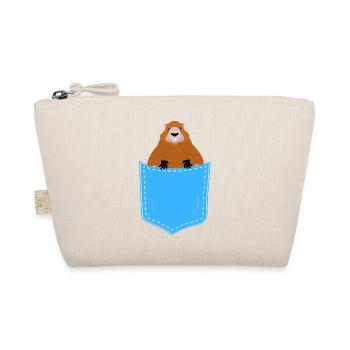 Murmeltier in der Tasche - Bio-Täschchen - Natur - Vorne