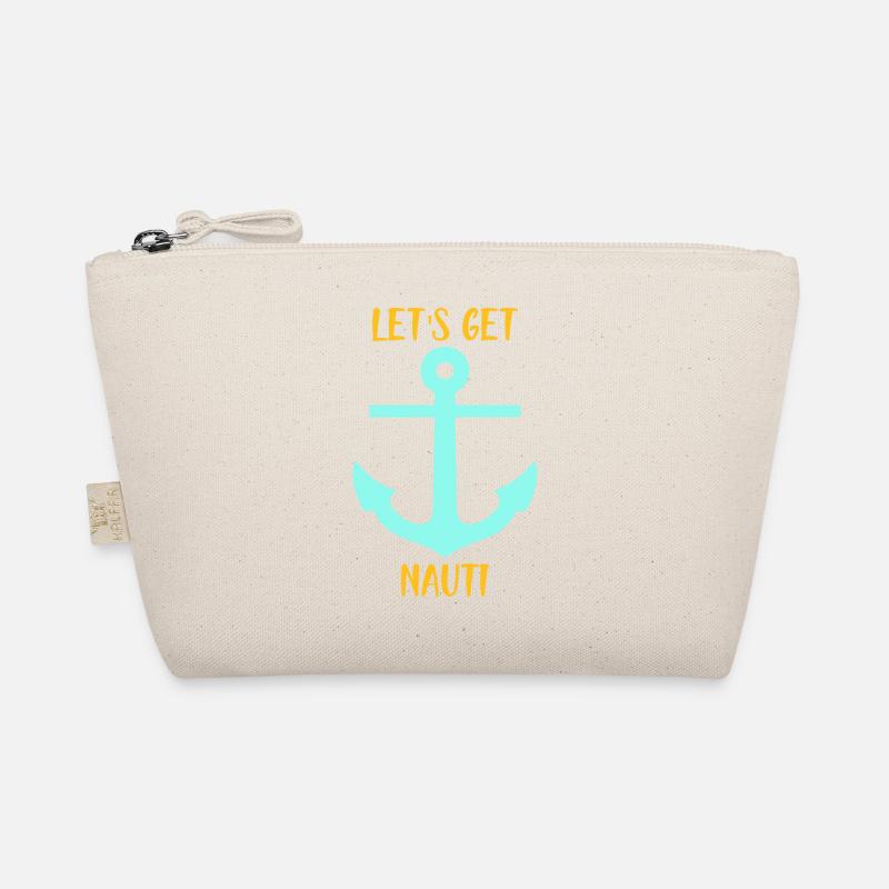 LET'S GET NAUTI - LET'S GO ON A BOAT - Bio-Täschchen - Natur