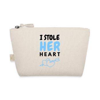 I stole her heart - Bio-Täschchen - Natur - Vorne
