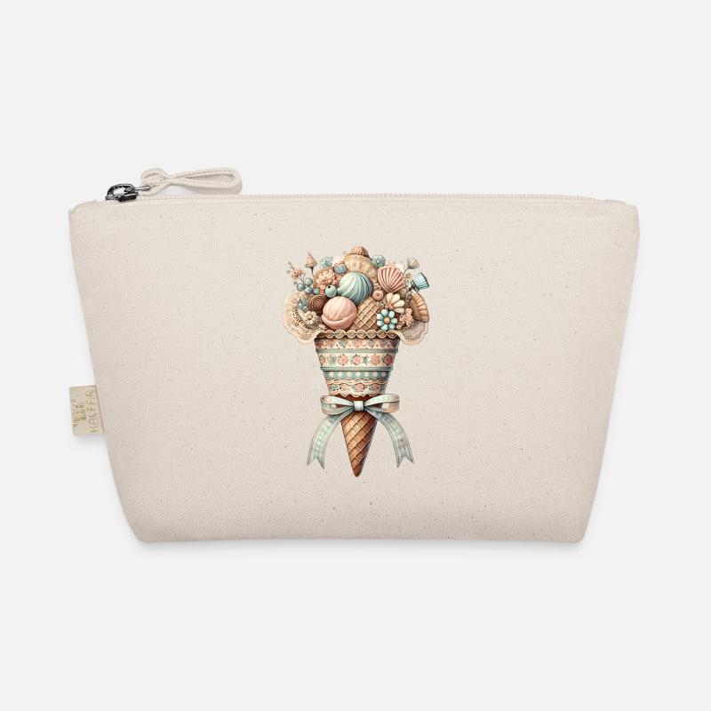 An ice cream cone filled with sweet delicacies Organic Pouch