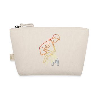 Jungen Karate Skizze Vintage Look - Bio-Täschchen - Natur - Vorne