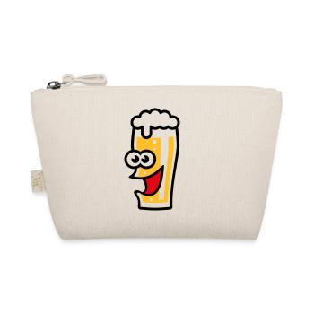 Verre à bière heureux (Bière / Willibecher / Drôle / 3C) - Trousse biologique - nature - Devant