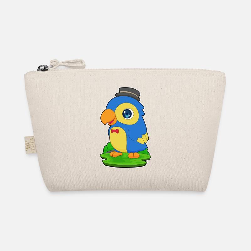Parrot Gentleman Bow Tie Organic Pouch