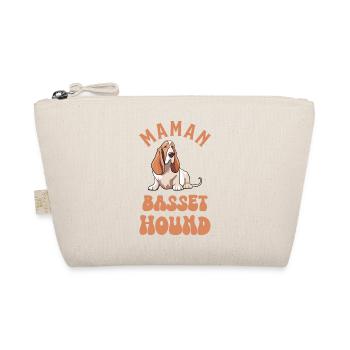 Maman basset hound chien doux - Trousse biologique - nature - Devant