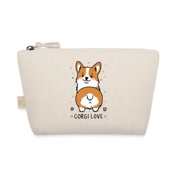 Corgi Liebe - Bio-Täschchen - Natur - Vorne