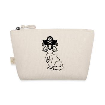 Mignon Pirate Chats Buccaneer Oeil Patch Chapeau Costume - Trousse biologique - nature - Devant