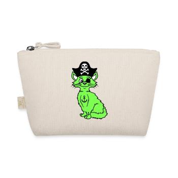 Mignon Pirate Chats Buccaneer Oeil Patch Chapeau Costume - Trousse biologique - nature - Devant
