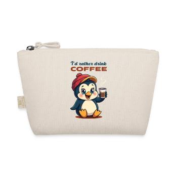 I'd rather drink coffee. - Organic Pouch - nature - Front