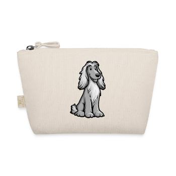 Afghan Hound Dog Comic Cute - Organic Pouch - nature - Front