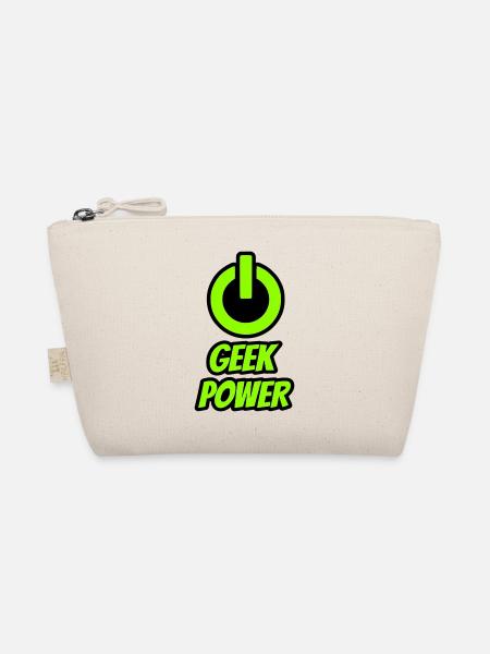 Geek power - Organic Pouch - nature - Front