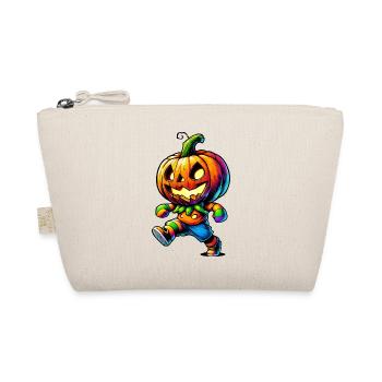 Dancing pumpkin – colorful Halloween illustration - Organic Pouch - nature - Front