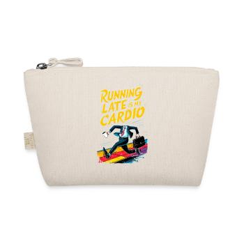Running Late is my Cardio Funny Humor Office Gym - Organic Pouch - nature - Front