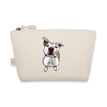 American Staffordshire Terrier in Comic Style - Organic Pouch - nature - Front