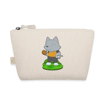 Cat Baseball Baseball Glove - Organic Pouch - nature - Front