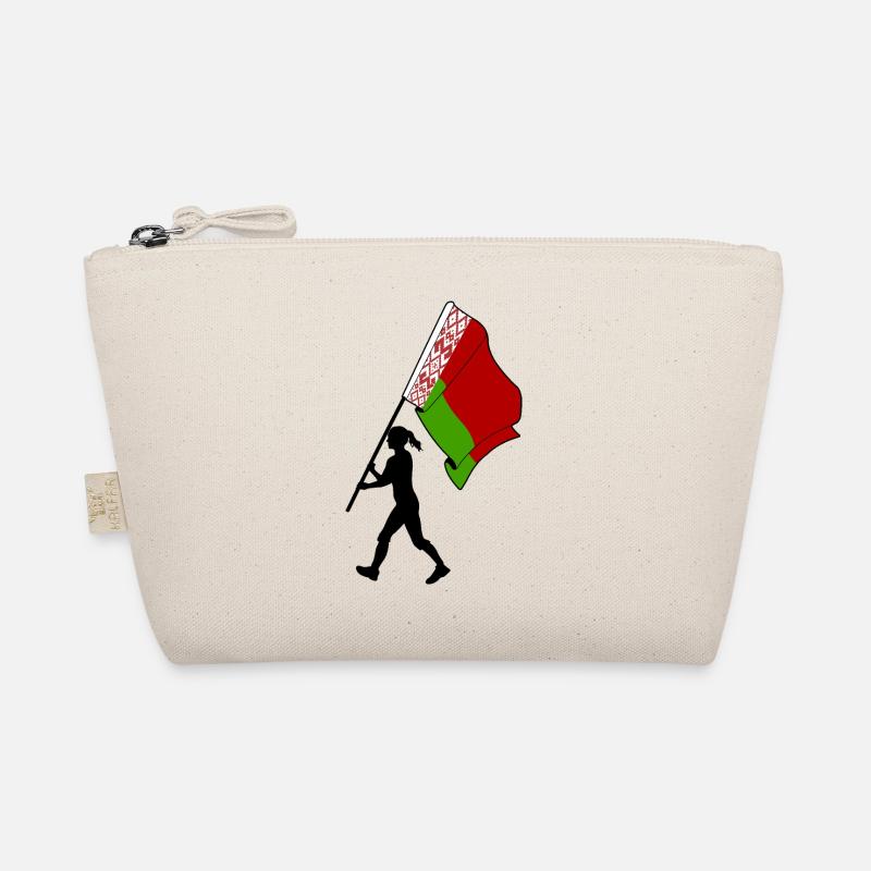 Drapeau Biélorussie femme marchant Trousse biologique