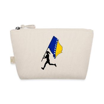 Porte-drapeau de la Bosnie-Herzégovine en course - Trousse biologique - nature - Devant