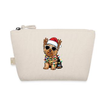 Weihnachts Yorkshire Terrier - Bio-Täschchen - Natur - Vorne