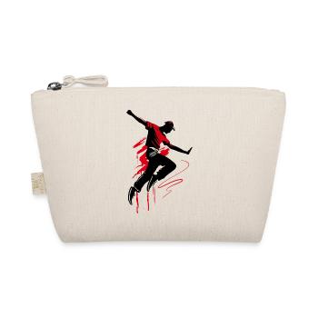 Breakdancer Dancer Silhouette en Rouge Noir - Trousse biologique - nature - Devant