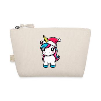 Unicorn Christmas - Organic Pouch - nature - Front