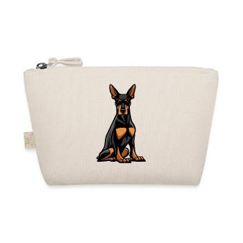 Doberman Dog Comic - Organic Pouch - nature - Front