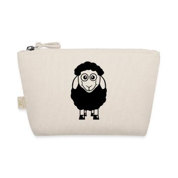 mouton noir petit mignon mignon agneau cool bande dessinée - Trousse biologique - nature - Devant