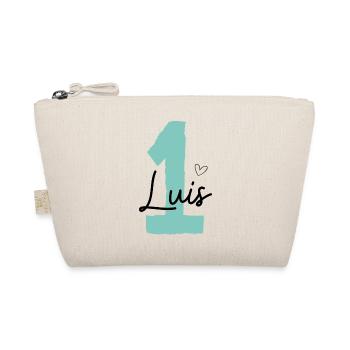 Luis 1 Geburtstag - Bio-Täschchen - Natur - Vorne