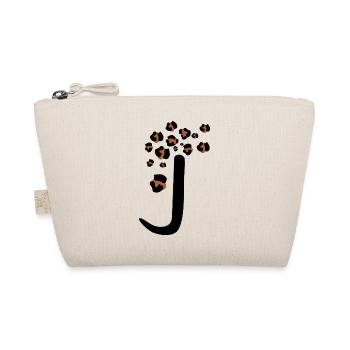 Buchstabe j Leopardenmuster - Bio-Täschchen - Natur - Vorne
