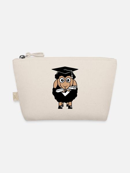 Sheep School Certificate College Graduation Abi Students - Organic Pouch - nature - Front