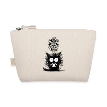 Coffee Cat Caffeine Office Colleague Motivation Funny - Organic Pouch - nature - Front