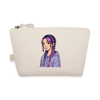 Anime Woman - Organic Pouch - nature - Front