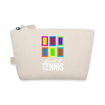 The Art of Tennis Court Pop Art Shirt - Organic Pouch - nature - Front