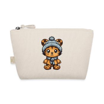 Tiger Winter Tier Baby Comic - Bio-Täschchen - Natur - Vorne