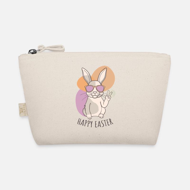 Happy Easter - Easter Bunny - Easter Egg - Gift Organic Pouch