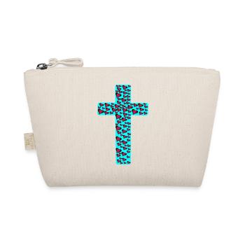 Kreuz Kreuze Jesus Herz Herzen - Bio-Täschchen - Natur - Vorne