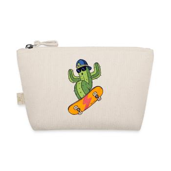 Cactus Skater - Organic Pouch - nature - Front