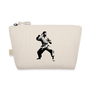 Karate Fighter - Martial Arts Sports Sticker - Organic Pouch - nature - Front