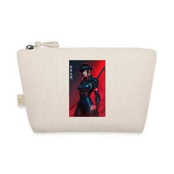 Samouraï cyberpunk câblé rouge avec Katana - Trousse biologique - nature - Devant