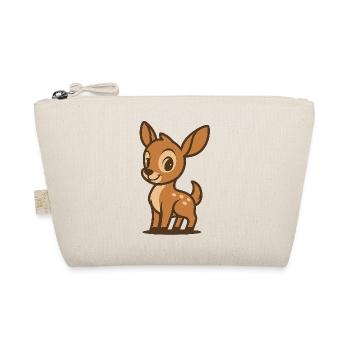 Fawn in cartoon style – dear forest animal Bambi - Organic Pouch - nature - Front