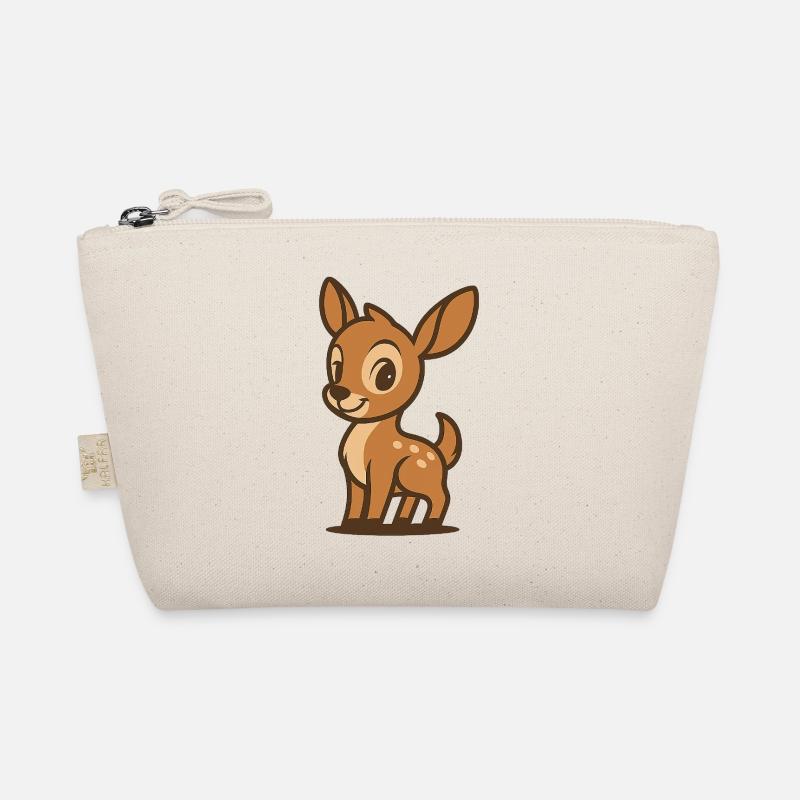 Rehkitz im Cartoon-Stil – liebes Waldtier Bambi - Bio-Täschchen - Natur
